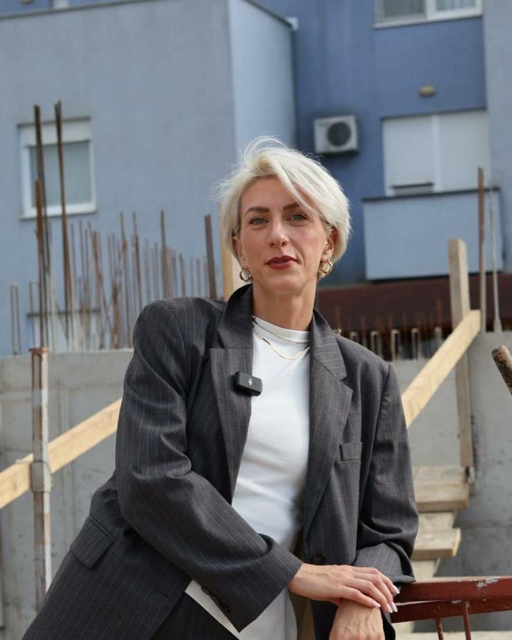Ivana Drk Došen, vlasnica List-IN-a, na gradilištu